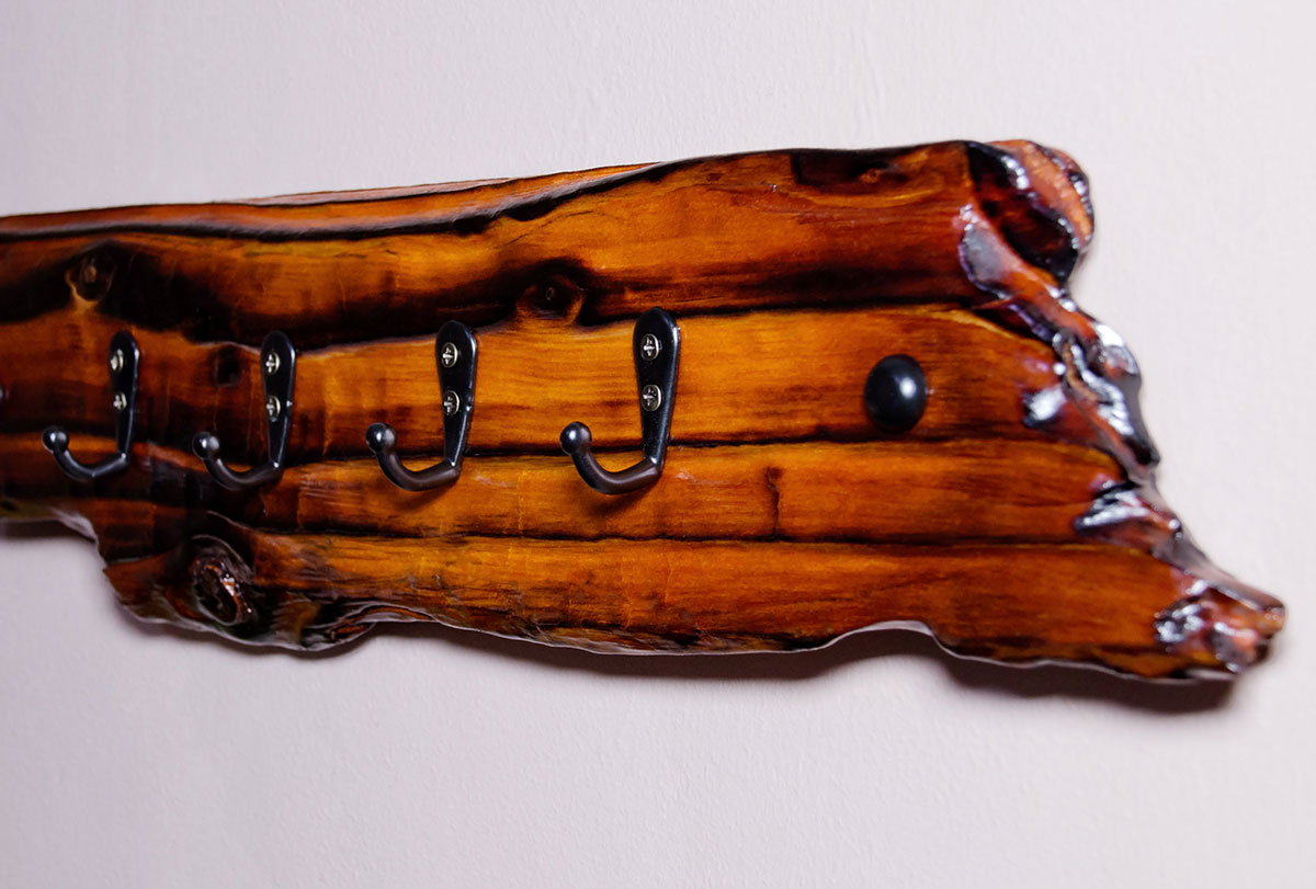 Wooden key hanger