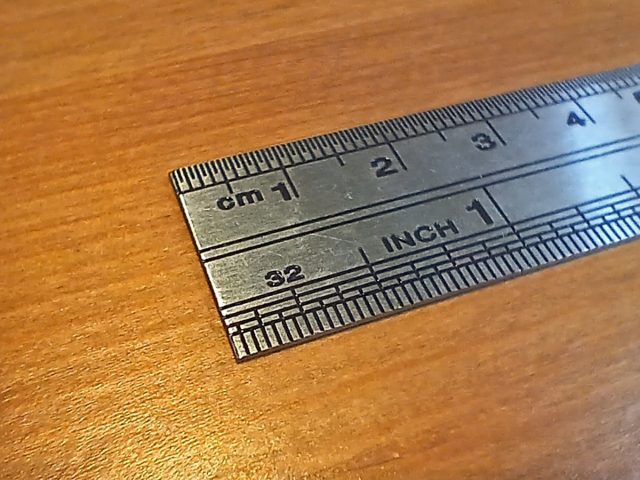 20cm Steel Rule Close-up