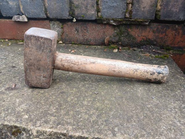 A lump or club hammer provides extra "oomphf" when you need it.