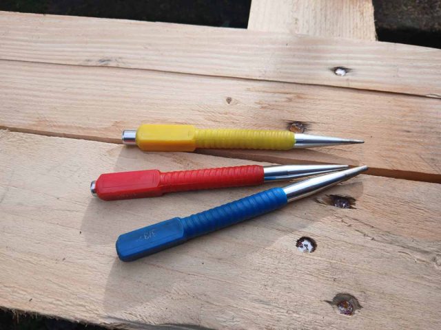Nail punches are handy, when pallet breaking, as nail head inevitably sheer off.