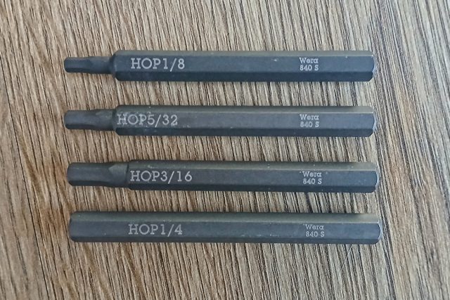 Wera 840 S Hex-Plus Impact Bits Imperial