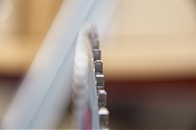 A close-up of the Triple Chip Grind for Circular Saw Blades.