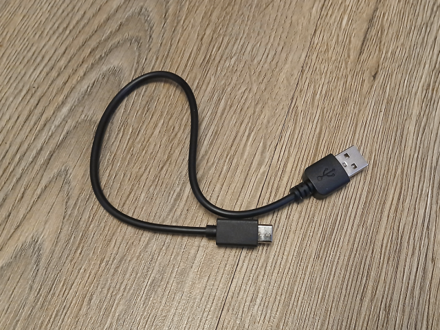 The charging cable for the ISOtunes Pro Aware 2.0 earphones.