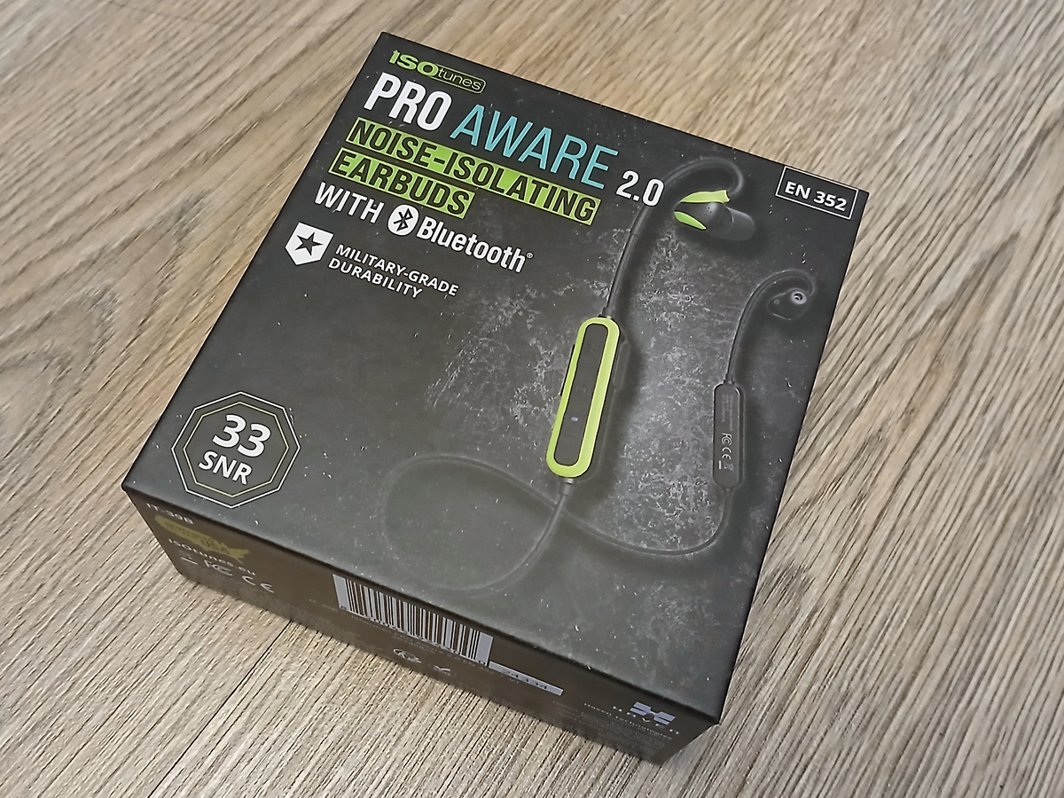 ISOtunes Pro Aware 2.0 Earphones Outer Box